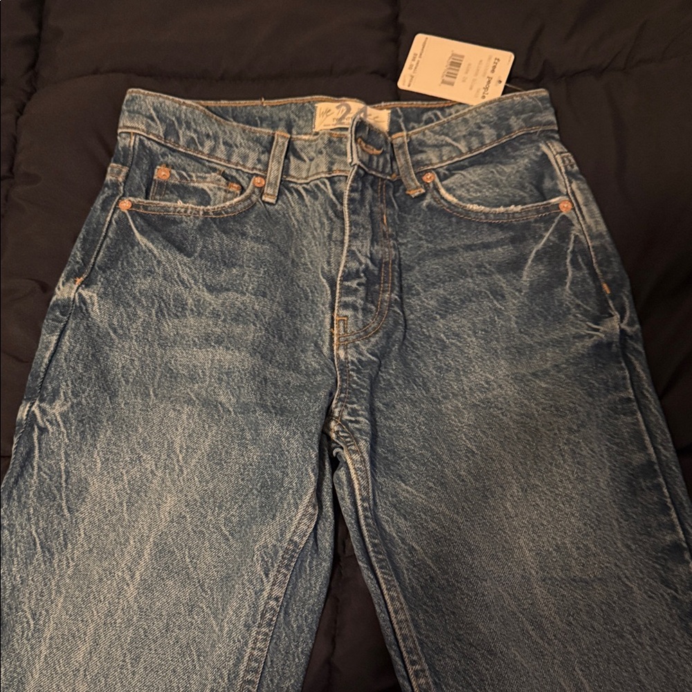 Free People Light Blue Flare Jeans